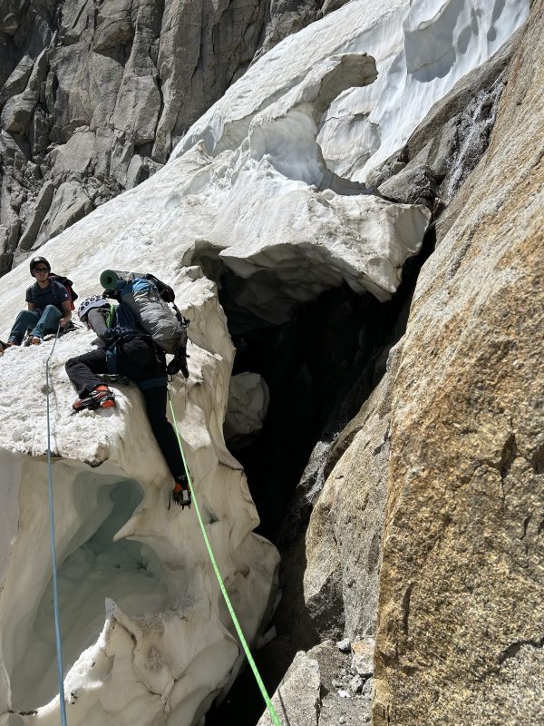 Spannende Verhältnisse am Gletscher