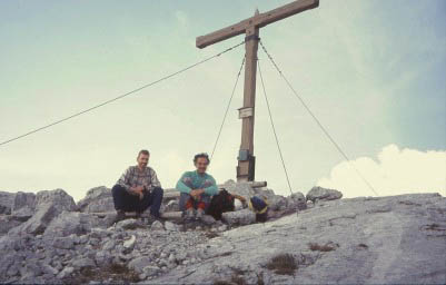 Christian und Rudi am Ödstein-Gipfel